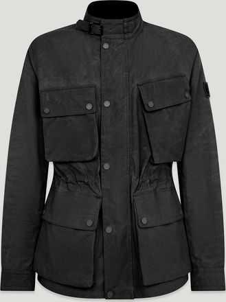 Belstaff Service Fieldmaster Mens Dry Waxed Cotton Black Size 2XL