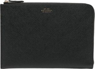 Smythson Pouch Panama - Nero