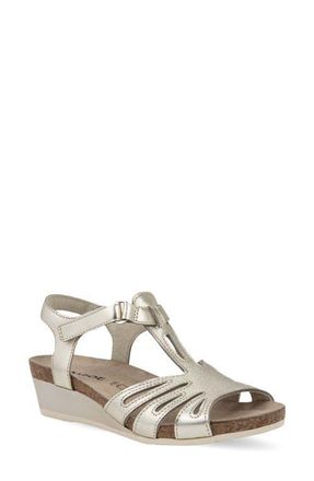 Naot Starlet Wedge Sandal in Gold Radiant Leather at Nordstrom, Size 11Us