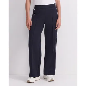 Sportscraft Lina Track Wide-Leg Trousers in Navy at Nordstrom, Size 6