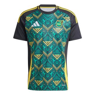 adidas Jamaica 24 Away Soccer Jersey Asia Sizing Green Black IT8534