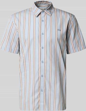 Lacoste Regular Fit Freizeithemd aus reiner Baumwolle in Bleu, Gr&ouml;&szlig;e 42