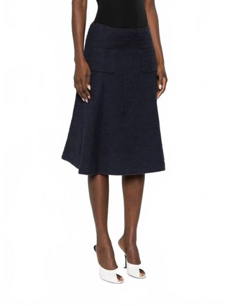 N&deg;21 Boucle Flare Skirt In Blue
