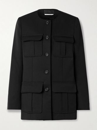 Nili Lotan Giacca In Twill Di Lana Gabriella - Nero