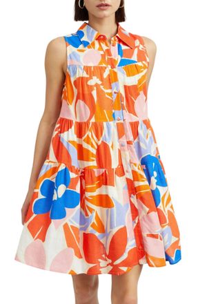 En Saison Indira Mini Dress In Orange