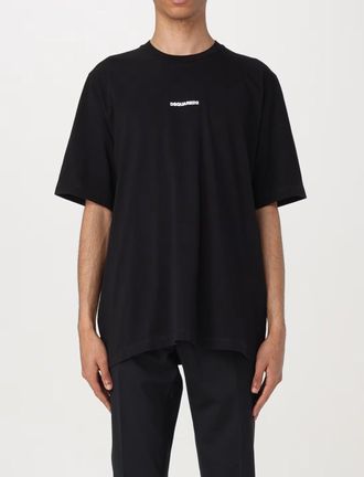 Dsquared2 Mens Slouch Fit Logo T-Shirt Black Clothing > Polo & T-Shirts