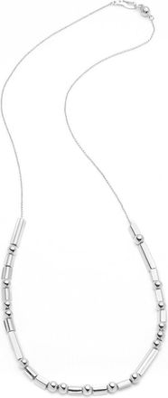 Eddie Borgo Rhodium Plated Totem Necklace
