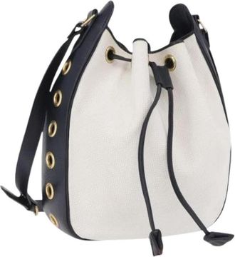 Saint Laurent Pre-owned Vintage Shoulder Bag - Dames - Vintage Tas - Wit - ONE Size - Leer - Vintage