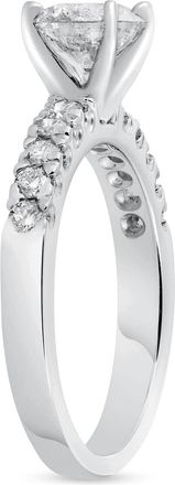 Pompeii3 1.90ct Pave Diamond Engagement Ring 14K White Gold Lab Grown Size Selectable