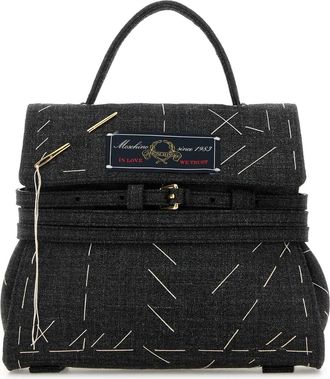 Moschino Dark Grey Fabric Handbag