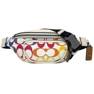 Coach Pre-owned Belt Bags, female, Multicolor, Size: ONE SIZE Pre-owned Signature Sling Bag