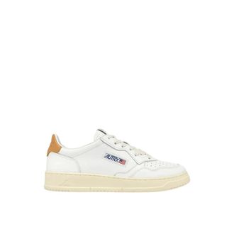Autry Sneakers, female, White, 3 UK, Vintage Low-Top Leather Trainers