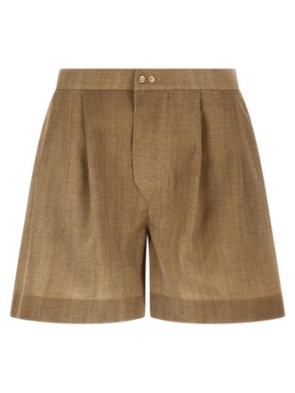 Ermanno Scervino Beige Polyester Bermuda Womens Shorts