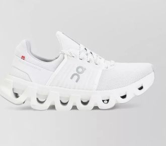 On textile low-top sneakers