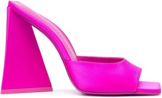 The Attico Devon 115mm Satin Finish Mules - Dames - Muiltjes - Roze - 36 EU - Leer - Schoenen