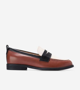 Cole Haan Womens Stassi Penny Loafers - Brown Size 10.5