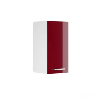 Vicco Mueble Alto Universal R-line, Rojo Burdeos Alto Brillo, 30 Cm Con Puerta