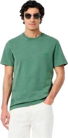 Lacoste Heren Logo Crew Neck Regular T-shirt (Groen)