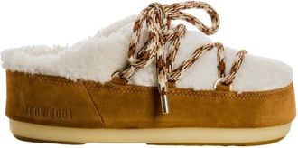 Moon Boot Shearling Su&egrave;de Muiltjes - Dames - Slip ons - Bruin - 35 EU - Su&egrave;de - Schoenen