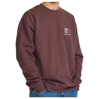 Revolution Printed Crewneck Pullover f&uuml;r Herren | braun