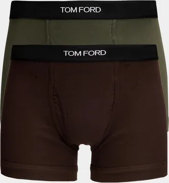 Tom Ford Men & apos;s 2-Pack Solid Jersey Boxer Briefs