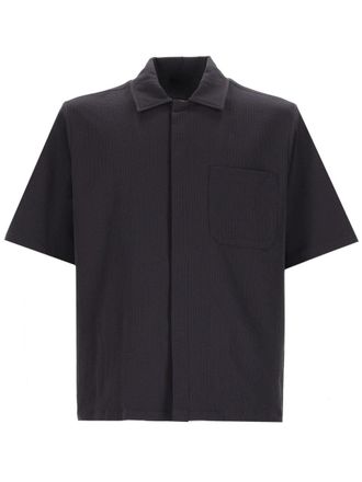 Herno Boxy Cut Concealed Placket Shirt