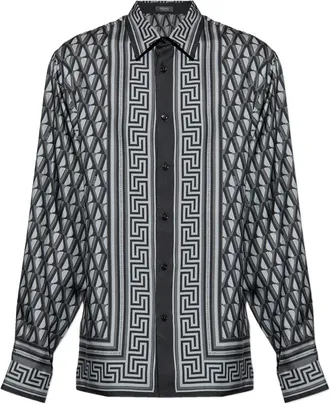 Versace Geometric-pattern Shirt
