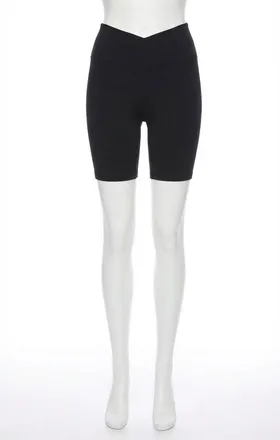 Z Supply Crossover Bike Rib Short In Black