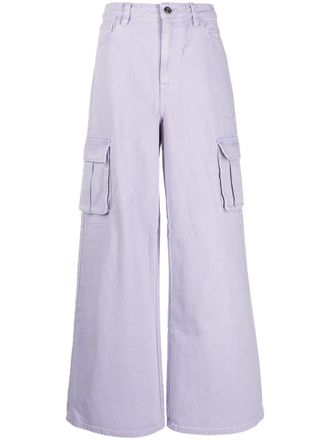 Self Portrait Jeans a gamba ampia - Viola