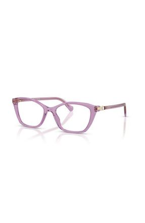 Swarovski 54mm Rectangle optical glasses in Violet at Nordstrom