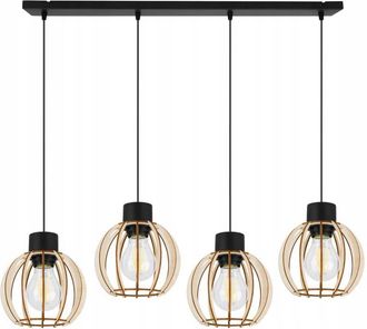 OEM L&aacute;mpara Colgante, L&aacute;mpara De Techo, Madera, Pantalla Led