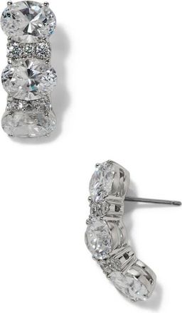 Nadri Mojito Pav&eacute; Cubic Zirconia Drop Earrings in Rhodium at Nordstrom