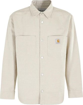 Carhartt Work in Progress Walter Shirt Jac Naakt Klassiek Shirt - Heren - Zomerjassen - Beige - L - Katoen - Jassen