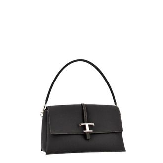 Tod's TSE Tracollina Mosch Pccola - Dames - Tassen - Zwart - Maat: ONE Size Leer
