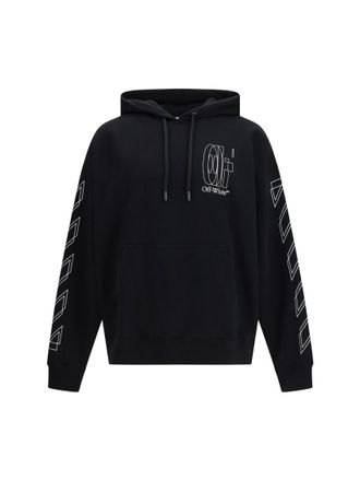 Off-white Black Regular Logo Hoodie