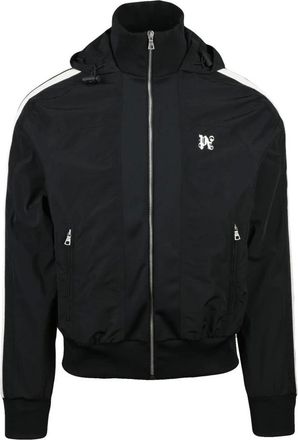 Palm Angels Jassen, Heren, Zwart, S, Polyester, Giubbotto
