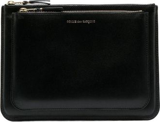 Comme Des Garçons multi-pocket zip wallet - unisex - Calf Leather - One Size - Black