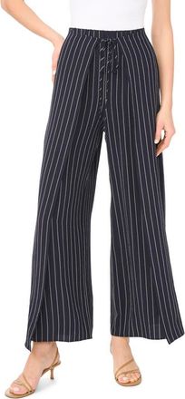 Halogen Tie Front Overlay Wide Leg Pants in Classic Navy at Nordstrom Rack, Size X-Large