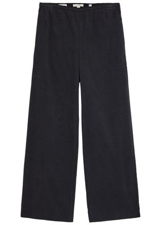 Vince Wide-leg Satin Trousers - Grey - S (UK8-10 / S)