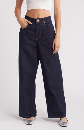 BDG Jaya Low Rise Wide Leg Jeans in Raw Denim at Nordstrom, Size 31 32
