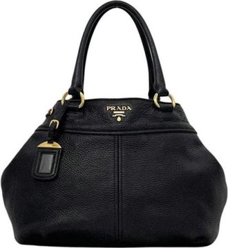 Prada Pre-owned Vintage Tote Bag - Dames - Vintage Handtas - Zwart - ONE Size - Leer - Vintage