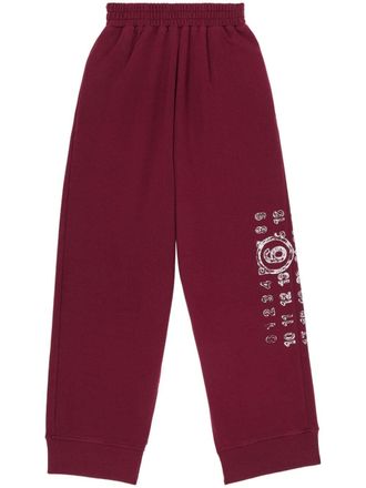 Maison Margiela Joggingbroek met kenmerkend getallenpatroon - Rood