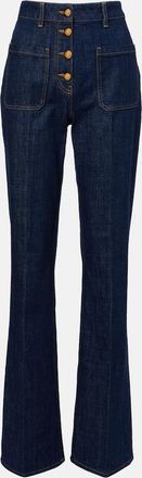 Valentino High-rise flared jeans