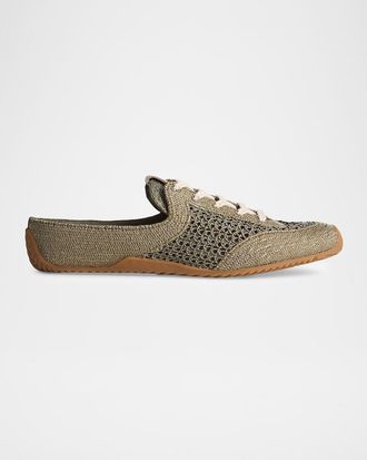 Rag & Bone Retro Runner Raffia Sneaker Mules