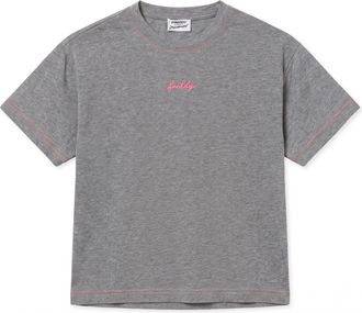 Freddy T-shirt Comfort da Donna in Jersey M&eacute;lange, Dettagli Fluo