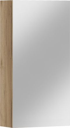 OEM Armario De Ba&ntilde;o Colgante Antico 40 Con Espejo, Roble Artesanal Dorado