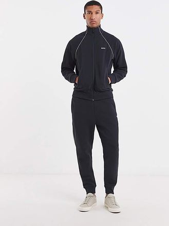 HUGO BOSS Zip Through Pique Tracksuit - Navy