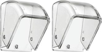 OEM Funda Para Timbre - Carcasa Protectora Para Timbre - Protecci&oacute;n Para Exteriores - Dise&ntilde;o Resistente A La Intemperie - 2 Piezas - Transparente