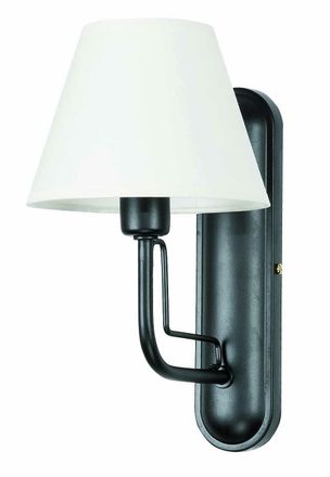 OEM Aplique De Pared Negro Con Pantalla Blanca Eris 7-863