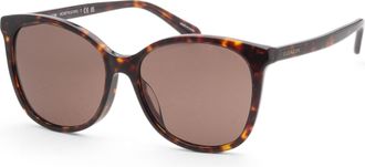 Coach Womens 57mm Dark Tortoise Sunglasses